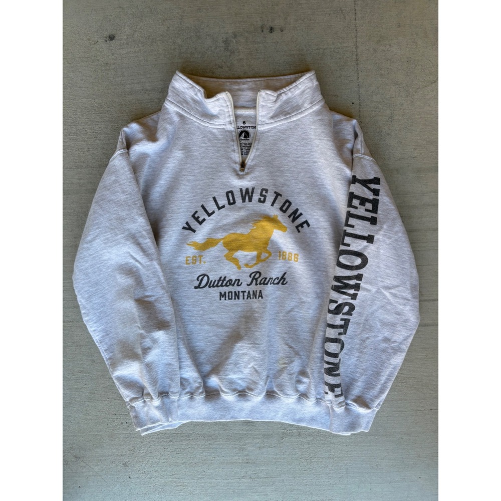 Yellowstone‎ Dutton Ranch 1/4 Zip Pullover Sweatshirt TV Show Small